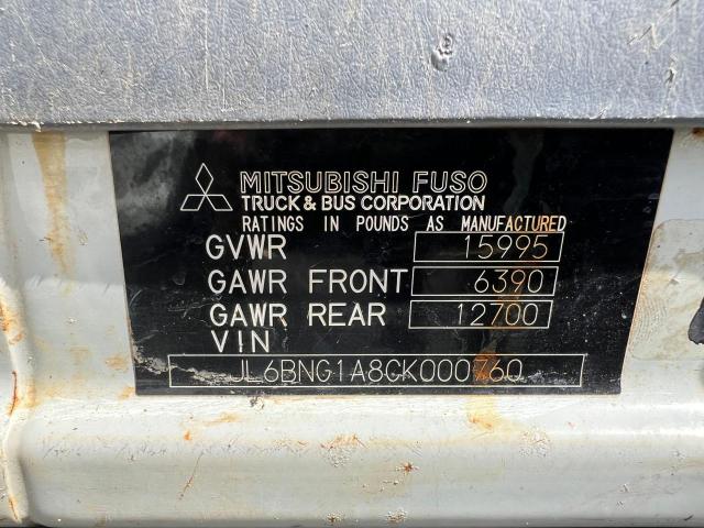 JL6BNG1A8CK000760 - 2012 MITSUBISHI FUSO TRUCK OF FE FEC72S WHITE photo 10