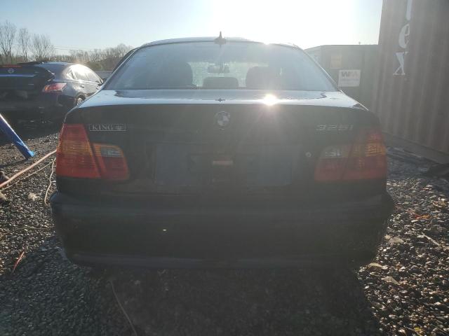 WBAET374X5NJ88296 - 2005 BMW 325 I BLACK photo 6