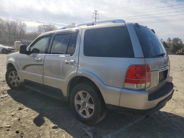 5LMEU88H24ZJ22226 - 2004 LINCOLN AVIATOR SILVER photo 2