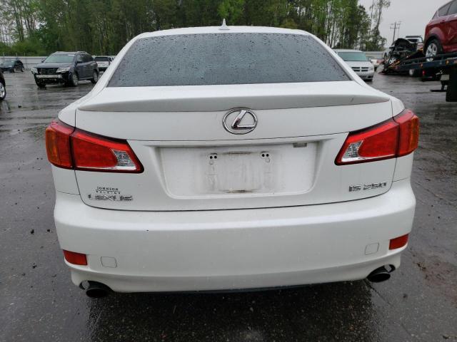 JTHBF5C24A5124468 - 2010 LEXUS IS 250 WHITE photo 6