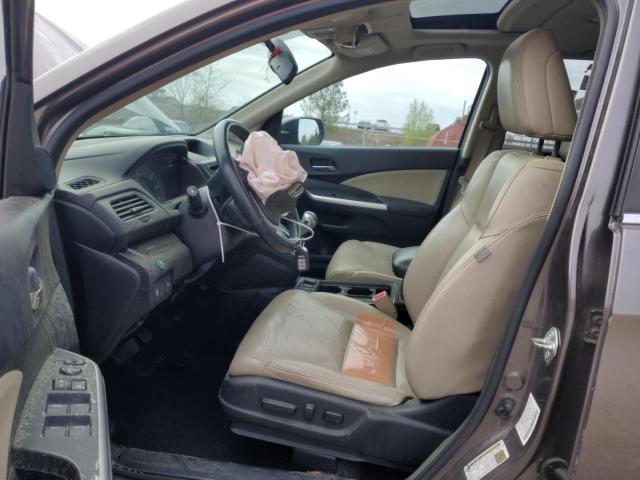 2HKRM3H78FH557121 - 2015 HONDA CR-V EXL GRAY photo 7