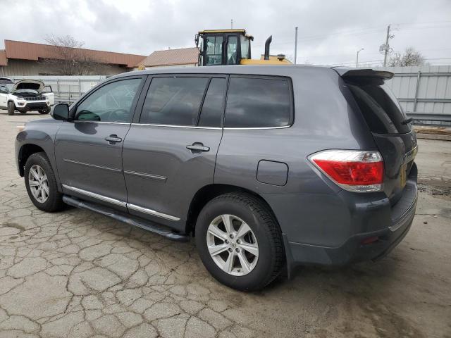 5TDZA3EH0DS042255 - 2013 TOYOTA HIGHLANDER BASE GRAY photo 2