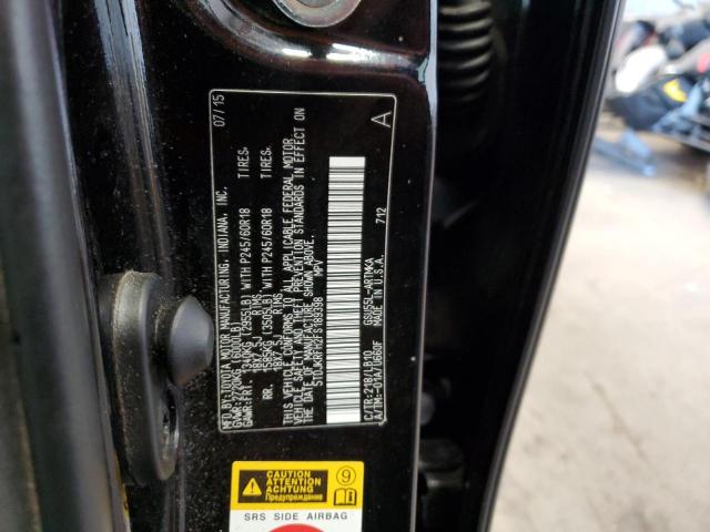 5TDJKRFH2FS189398 - 2015 TOYOTA HIGHLANDER XLE BLACK photo 14