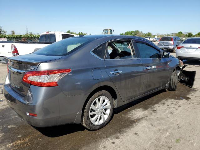 3N1AB7AP8FY291710 - 2015 NISSAN SENTRA S GRAY photo 3