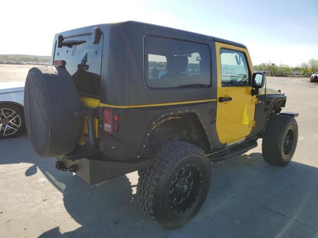 1J4FA24169L774037 - 2009 JEEP WRANGLER X YELLOW photo 3