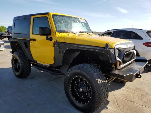 1J4FA24169L774037 - 2009 JEEP WRANGLER X YELLOW photo 4