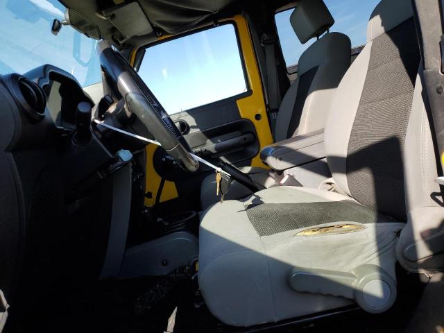 1J4FA24169L774037 - 2009 JEEP WRANGLER X YELLOW photo 7