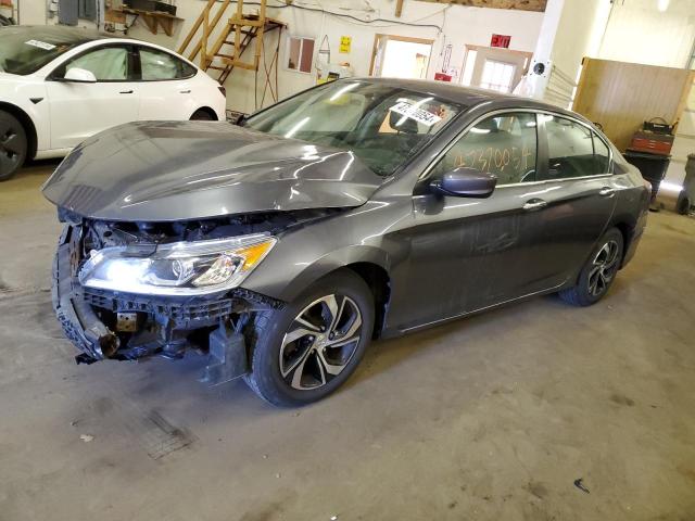 1HGCR2F35GA175124 - 2016 HONDA ACCORD LX GRAY photo 1