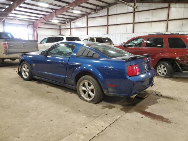 1ZVFT82H075218212 - 2007 FORD MUSTANG GT BLUE photo 2