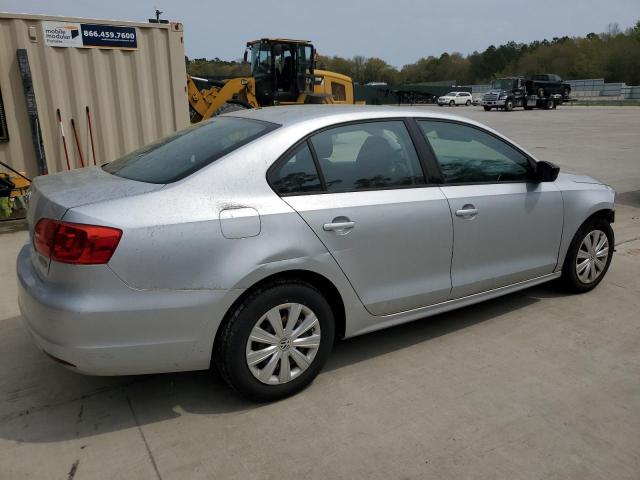 3VW2K7AJ2DM386522 - 2013 VOLKSWAGEN JETTA BASE SILVER photo 3