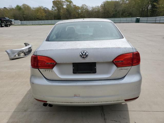 3VW2K7AJ2DM386522 - 2013 VOLKSWAGEN JETTA BASE SILVER photo 6