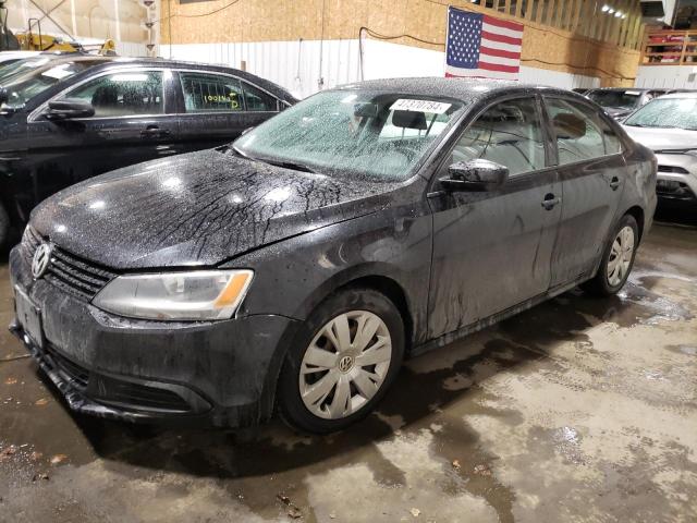 3VW2K7AJ7BM053844 - 2011 VOLKSWAGEN JETTA BASE BLACK photo 1