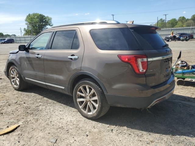 1FM5K8F87GGC89872 - 2016 FORD EXPLORER LIMITED BROWN photo 2