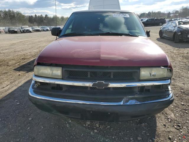 1GCCS19X038176453 - 2003 CHEVROLET S TRUCK S10 BURGUNDY photo 5