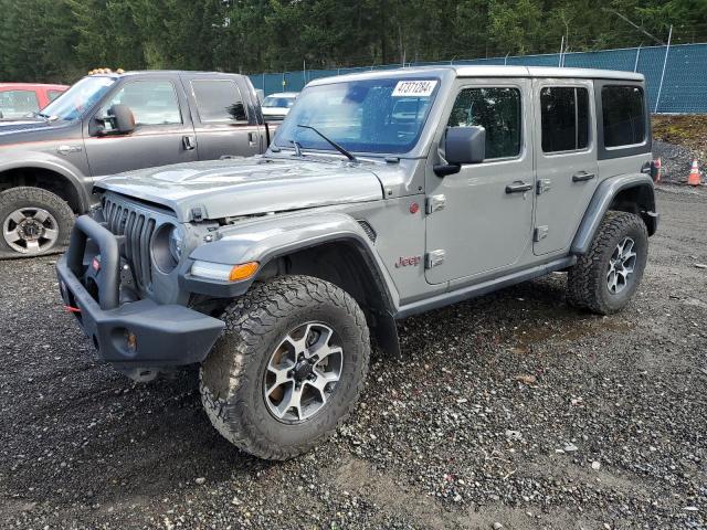 1C4HJXFN8MW726932 - 2021 JEEP WRANGLER RUBICON GRAY photo 1