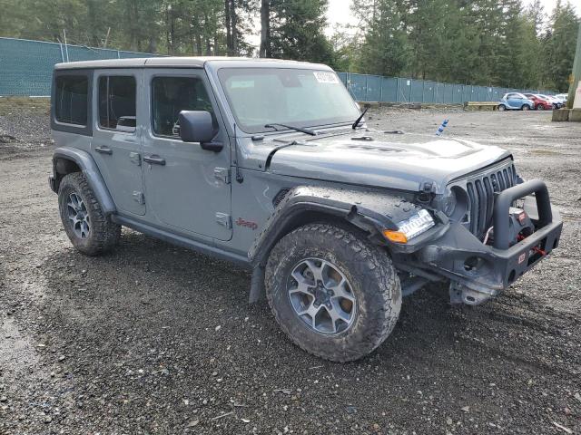 1C4HJXFN8MW726932 - 2021 JEEP WRANGLER RUBICON GRAY photo 4