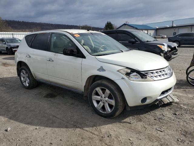 JN8AZ08W17W644007 - 2007 NISSAN MURANO SL WHITE photo 4