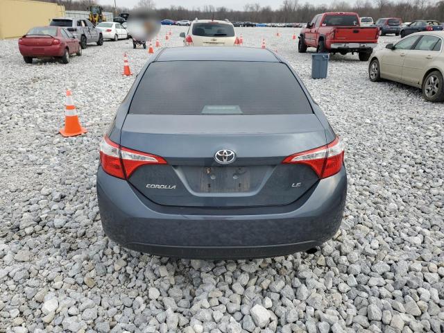 2T1BURHE8GC528726 - 2016 TOYOTA COROLLA L GRAY photo 6