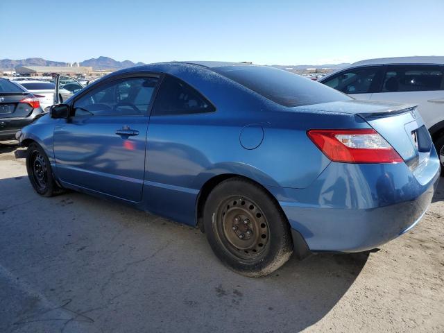 2HGFG12647H538740 - 2007 HONDA CIVIC LX BLUE photo 2