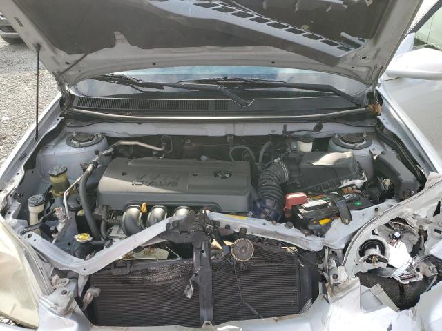 2T1KR32E08C707433 - 2008 TOYOTA COROLLA MA XR SILVER photo 11