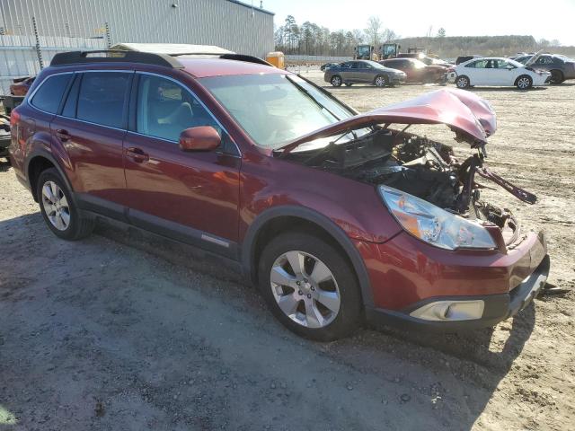 4S4BRCBC6B3421760 - 2011 SUBARU OUTBACK 2.5I PREMIUM MAROON photo 4