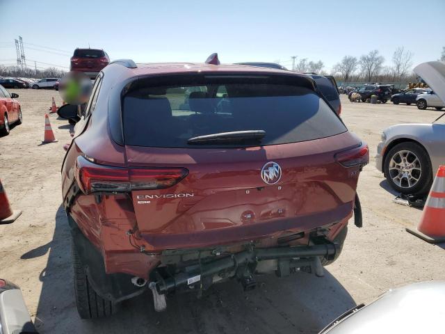 LRBFZPR40MD140075 - 2021 BUICK ENVISION ESSENCE Tünd qırmızı foto 6