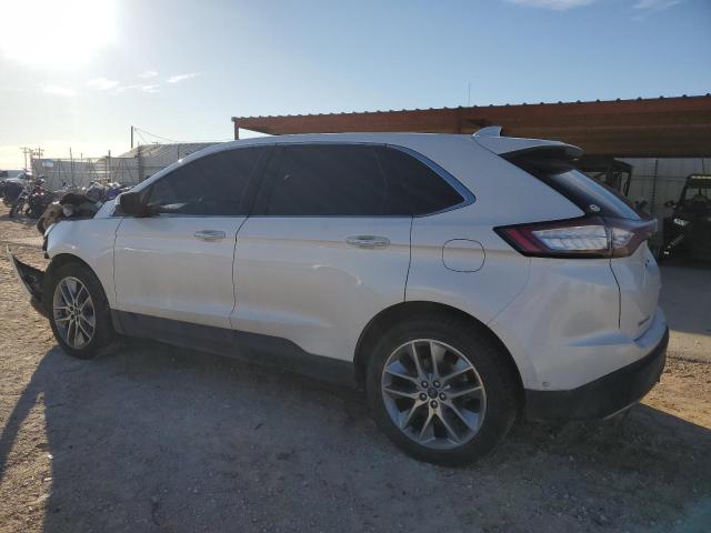 2FMPK4K87FBB60608 - 2015 FORD EDGE TITANIUM WHITE photo 2