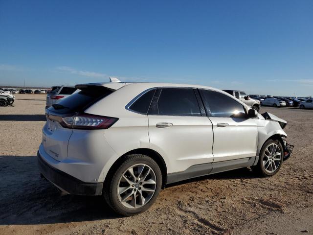 2FMPK4K87FBB60608 - 2015 FORD EDGE TITANIUM WHITE photo 3