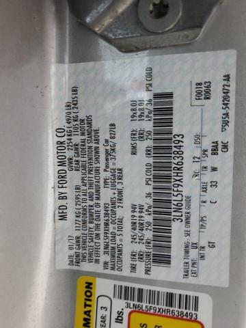 3LN6L5F9XHR638493 - 2017 LINCOLN MKZ RESERVE ვერცხლისფერი ფოტო 12