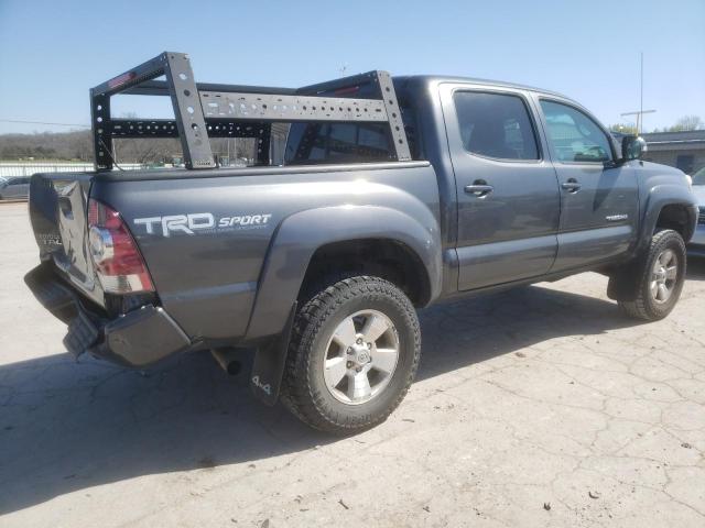 3TMLU4EN6FM205602 - 2015 TOYOTA TACOMA DOUBLE CAB GRAY photo 3