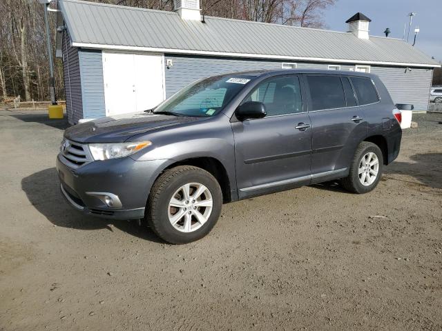 5TDBK3EHXCS106489 - 2012 TOYOTA HIGHLANDER BASE GRAY photo 1