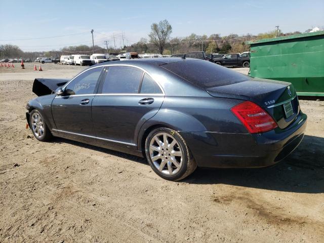 WDDNG71XX7A062182 - 2007 MERCEDES-BENZ S 550 BLUE photo 2