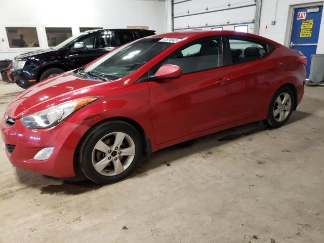 KMHDH4AE0DU967777 - 2013 HYUNDAI ELANTRA GLS RED photo 1