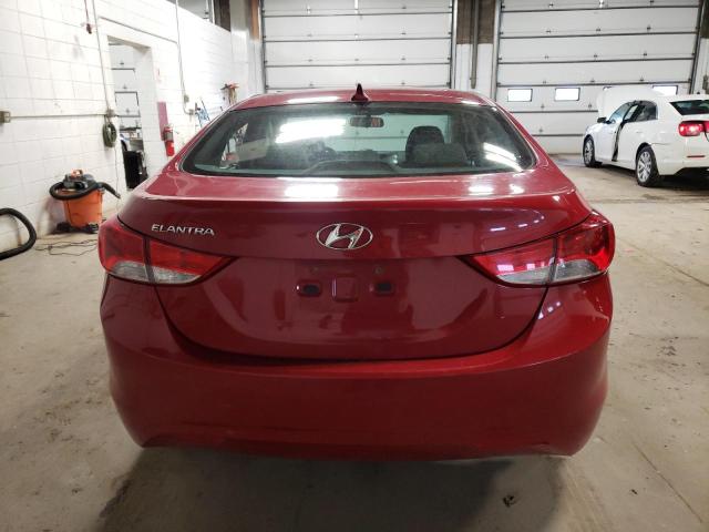 KMHDH4AE0DU967777 - 2013 HYUNDAI ELANTRA GLS RED photo 6