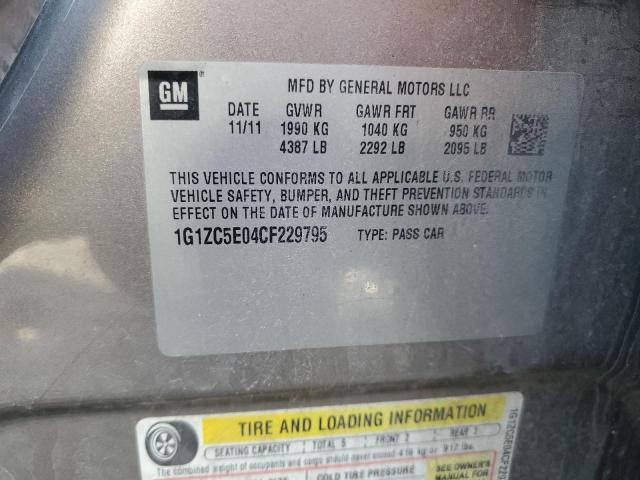 1G1ZC5E04CF229795 - 2012 CHEVROLET MALIBU 1LT TAN photo 12