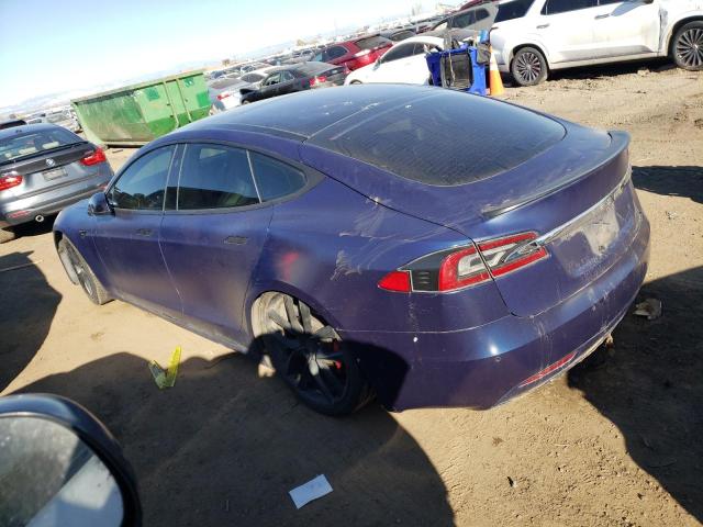 5YJSA1E44GF177492 - 2016 TESLA MODEL S BLUE photo 2