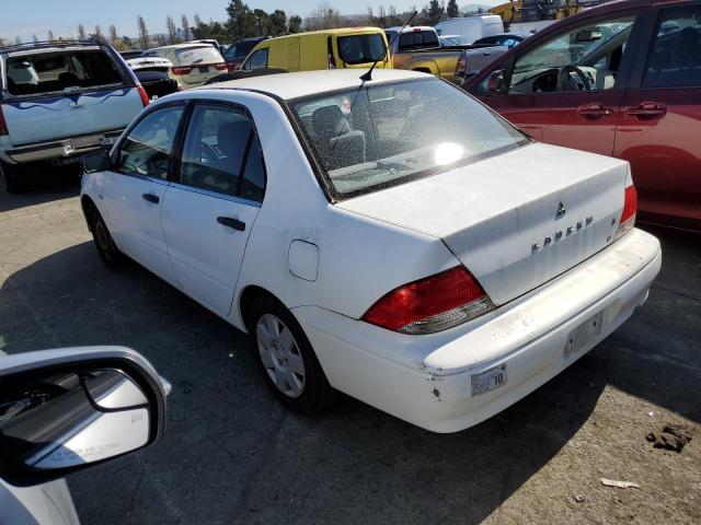 JA3AJ26E72U012267 - 2002 MITSUBISHI LANCER ES WHITE photo 2