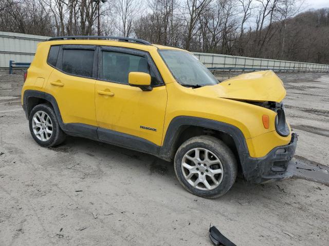 ZACCJBBT0FPB63980 - 2015 JEEP RENEGADE LATITUDE YELLOW photo 4