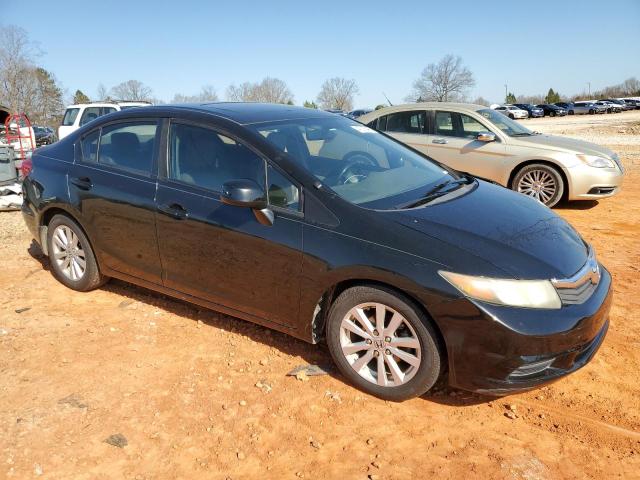 2HGFB2F97CH307978 - 2012 HONDA CIVIC EXL BLACK photo 4