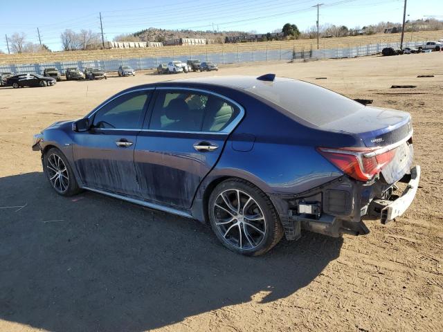 JH4KC2F94JC000597 - 2018 ACURA RLX SPORT HYBRID ADVANCE BLUE photo 2