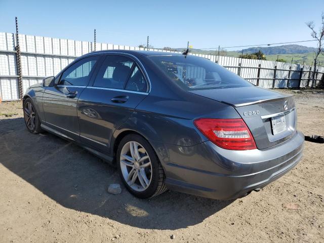 WDDGF4HB7EA889185 - 2014 MERCEDES-BENZ C 250 BLUE photo 2