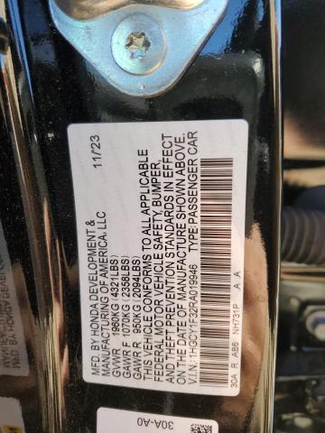 1HGCY1F32RA019946 - 2024 HONDA ACCORD EX BLACK photo 13