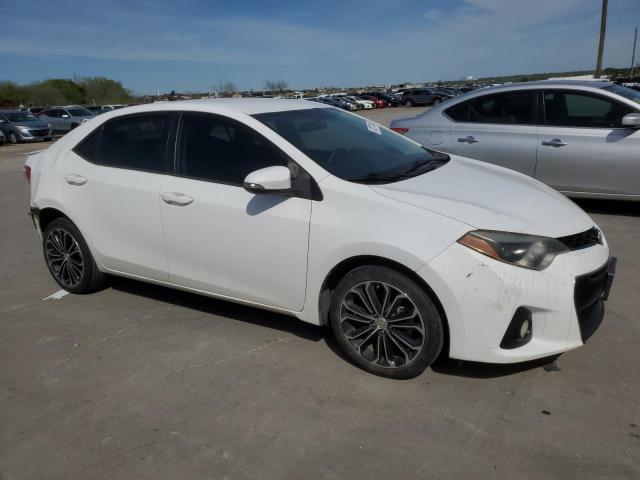 2T1BURHE7EC014556 - 2014 TOYOTA COROLLA L WHITE photo 4