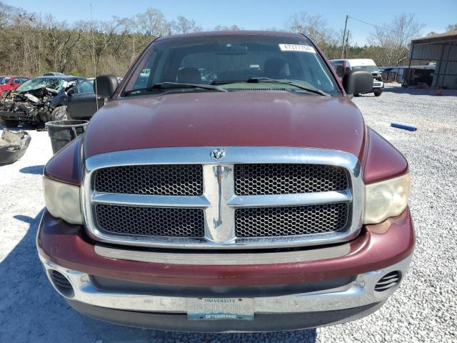 1D7HU18NX2S575863 - 2002 DODGE RAM 1500 BURGUNDY photo 5