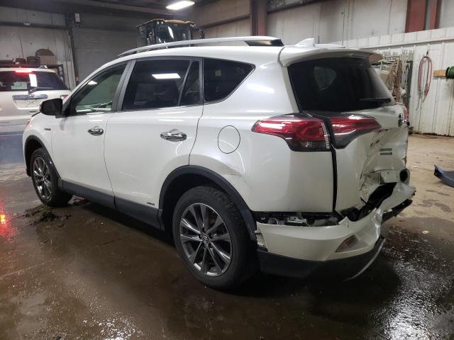 JTMDJREV2JD175335 - 2018 TOYOTA RAV4 HV LIMITED WHITE photo 2