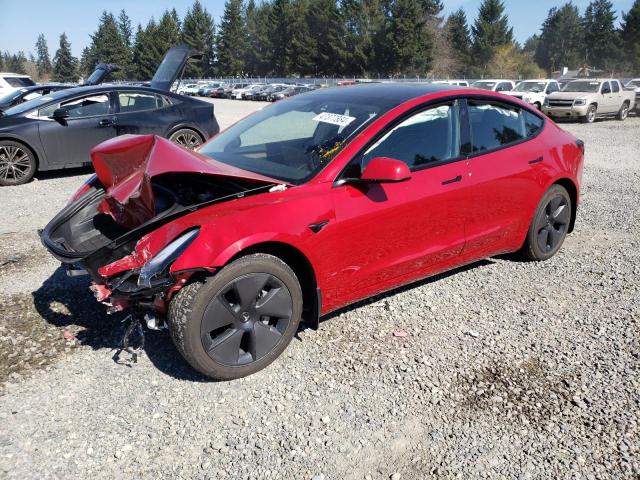 5YJ3E1EB7PF692378 - 2023 TESLA MODEL 3 RED photo 1