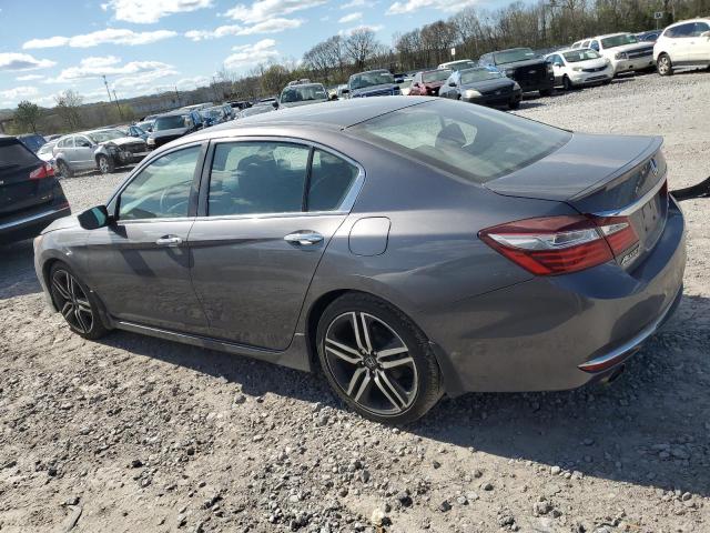 1HGCR2F18HA291465 - 2017 HONDA ACCORD SPORT SPECIAL EDITION GRAY photo 2