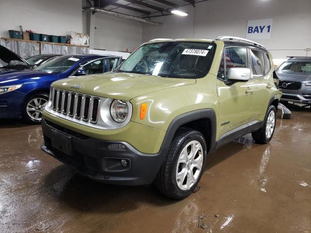 ZACCJBDT1FPB90257 - 2015 JEEP RENEGADE LIMITED GREEN photo 1