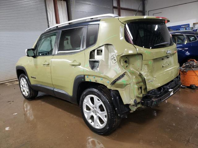 ZACCJBDT1FPB90257 - 2015 JEEP RENEGADE LIMITED GREEN photo 2