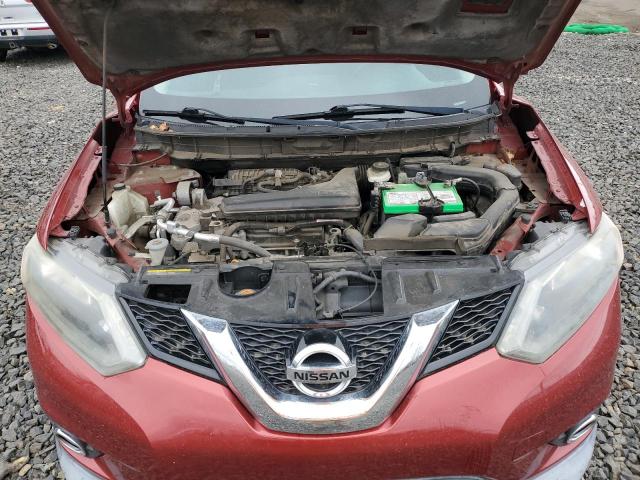 5N1AT2MT7EC828933 - 2014 NISSAN ROGUE S MAROON photo 11